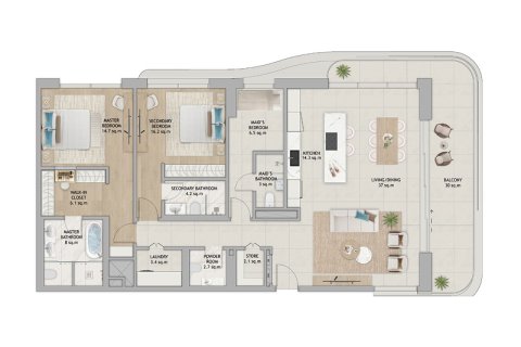 Apartamento en venta en Abu Dhabi, EAU 1 dormitorio № 689698 - foto 8