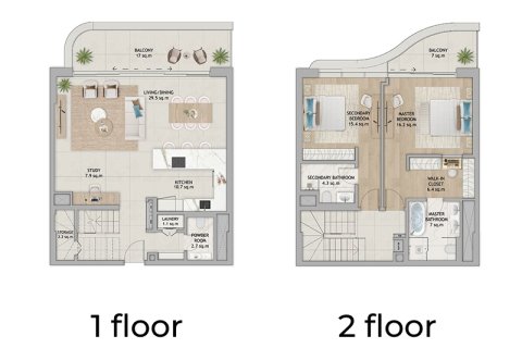Apartamento en venta en Abu Dhabi, EAU 1 dormitorio № 689698 - foto 9