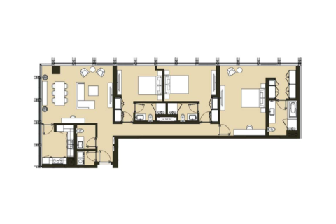 Apartemen di Business Bay, Dubai, UEA 1 kamar tidur, 98 m2 nomor 689871 - foto 4