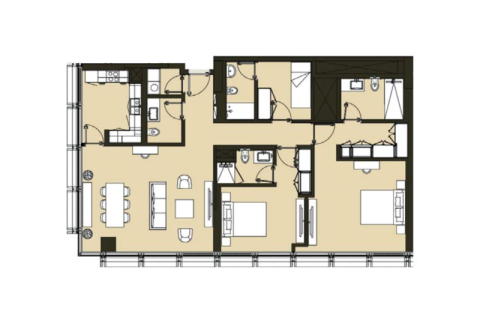 Apartemen di Business Bay, Dubai, UEA 1 kamar tidur, 98 m2 nomor 689871 - foto 5
