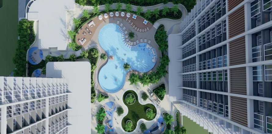 Apartmen di Dubai, UAE 1 bilik tidur, 78 meter persegi № 685879