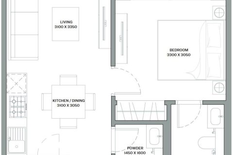 Apartament de vânzare în Umm Al Quwain Marina, Umm Al Quwain, EAU 1 dormitor, 47.85 mp.  №735553 - poză 9
