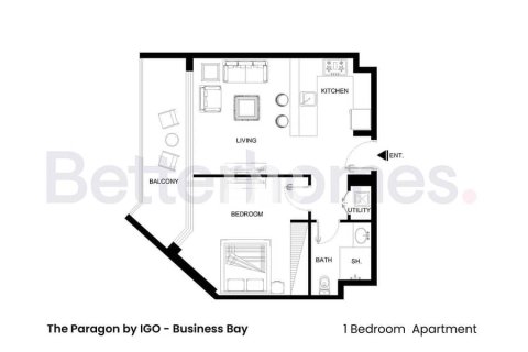 阿联酋 Dubai Business Bay 待售 : 1 卧, 60 平方米 , 编号642646 - 照片 28