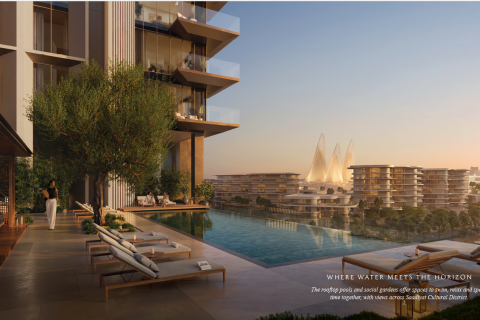 Apartmen di Saadiyat Island, Abu Dhabi, UAE 2 bilik tidur, 137 meter persegi № 763201 - foto 1