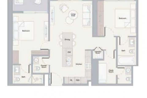 Mohammed Bin Rashid City, Dubai, UAE의 판매용 아파트 침실 2개, 112제곱미터 번호 637227 - 사진 3