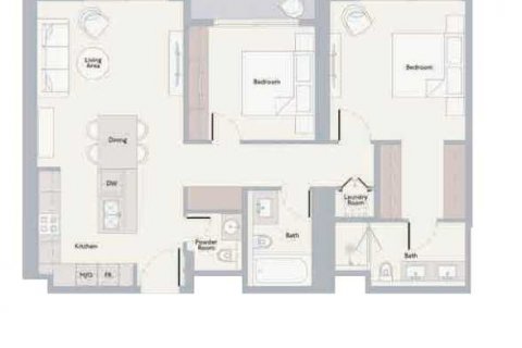 Byt v THE HIGHBURY v Mohammed Bin Rashid City, Dubai, SAE 2 ložnice, 109 m² Č.: 637226 - fotografie 4