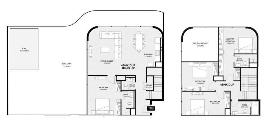 Apartment in Villa Del Gavi in Dubai, UAE 4 bedrooms, 367.06 sq.m. № 595284