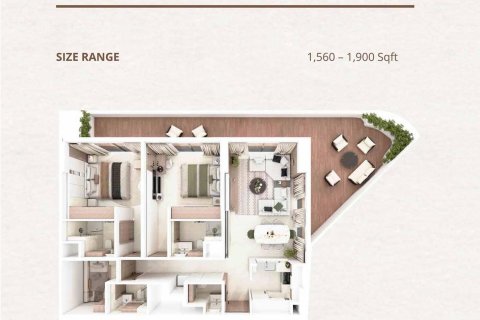 Majan、Dubai、UAE にあるマンション販売中 1部屋、41 m2、No728409 - 写真 18