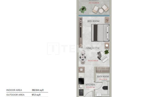 Apartment sa Falcon City of Wonders, Dubai, UAE 2 silid-tulugan, 108 sq.m. № 706424 - larawan 22