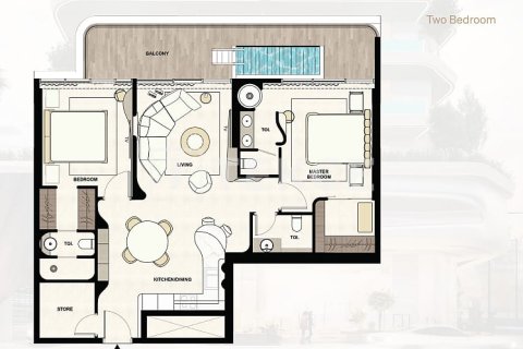 Apartmán v Dubai, SAE 2 spálne, 128 m2 č. 706427 - Fotografia 19