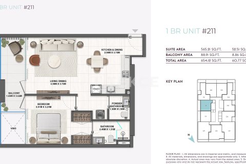 Lakás itt: Dubai, EAE, 1 hálószoba, 61 m², azonosító: 706422 - fénykép 22
