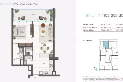 Lakás itt: Dubai, EAE, 1 hálószoba, 61 m², azonosító: 706422 - fénykép 21