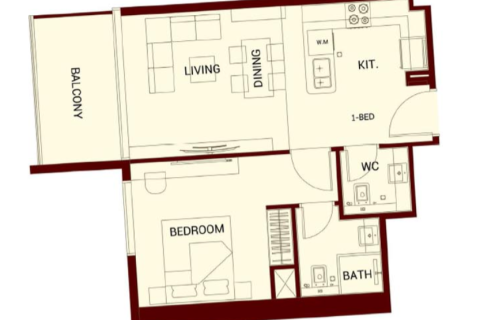 Apartman u Jumeirah Village Circle, Dubai, UAE 1 soba, 34 m2 Br. 728490 - fotografija 20