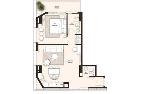 Пәтер Dubai Sports City, Дубай, БАӘ-да 1 бөлме, 36 м² № 728487 - фото 13