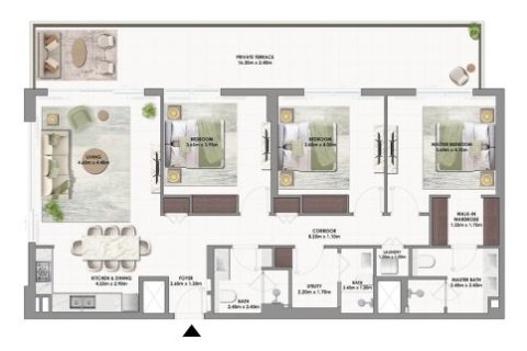 Apartman u Dubai South (Dubai World Central), Dubai, UAE 1 spavaća soba, 75 m2 Br. 728491 - fotografija 11
