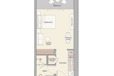 Apartment in Business Bay, Dubai, UAE 1 room № 690233 - photo 4