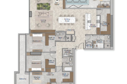 Apartment in Business Bay, Dubai, UAE 1 room № 690233 - photo 8