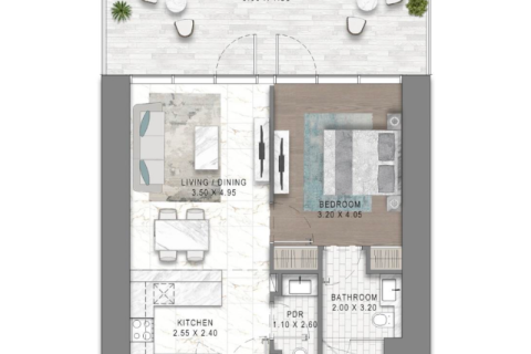 شقة للبيع في Sheikh Zayed Road، دبي، الإمارات العربية المتحدة 1 غرفة نوم ، 37 متر مربع ، رقم 690203 - صورة 3