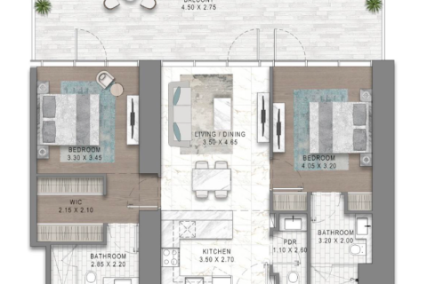 شقة للبيع في Sheikh Zayed Road، دبي، الإمارات العربية المتحدة 1 غرفة نوم ، 37 متر مربع ، رقم 690203 - صورة 4
