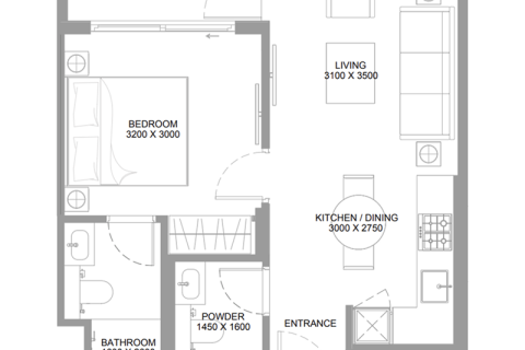Apartamento para venda em Umm Al Quwain, EAU 1 quarto, 48 m2 № 690229 - foto 6