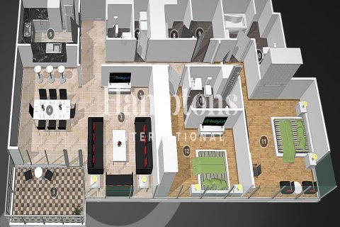 Зняти в оренду квартиру в Джумейра Бич Резиденс, Дубай, ОАЕ 2 спальні, 151.98930800м2, № 650856 - фото 17