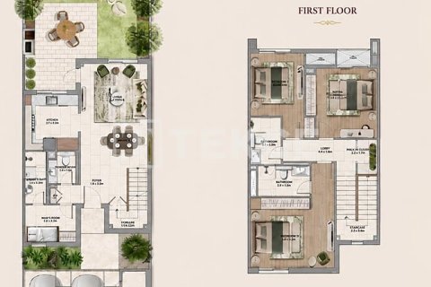 Řadový dům na Yas Island, Abu Dhabi, SAE 2 ložnice, 126 m² Č.: 719874 - fotografie 14