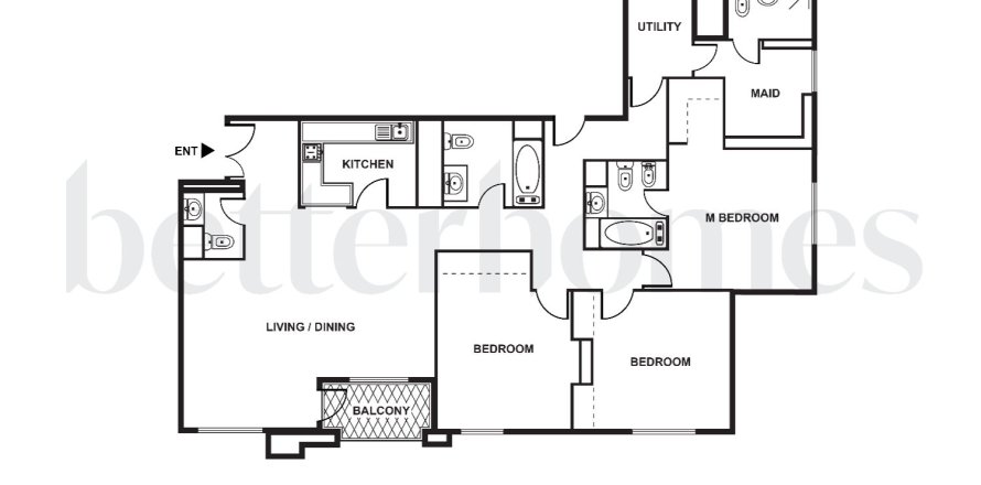 Apartamento em Jumeirah Beach Residence, Dubai, EAU 3 quartos, 184.58 m2 № 749143