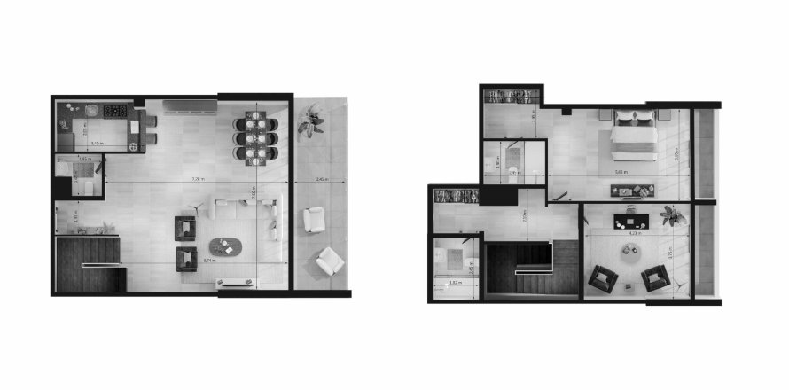 阿联酋 Dubai Jumeirah Village Circle 复式楼 UNIESTATE PRIME TOWER  1 卧, 176 平方米 , 编号 650500