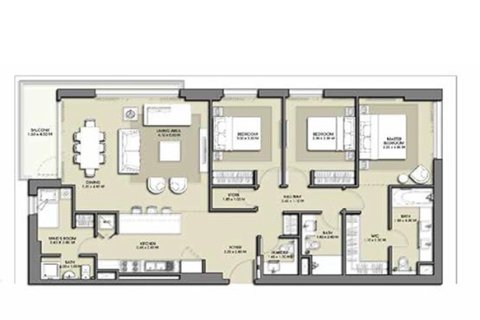 Byt v Dubai Hills Estate, Dubai, SAE 3 ložnice, 146.87964300 m² Č.: 714205 - fotografie 7