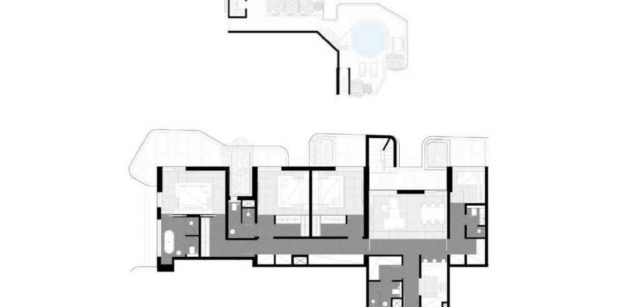 Apartament w Dubai, ZEA 3 sypialnie, 116.7 mkw. nr 660609