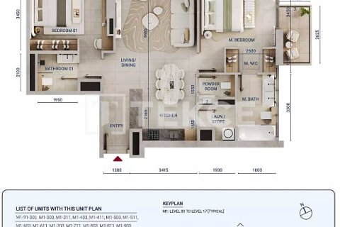 Купить квартиру в Дубай, ОАЭ 4 комнаты, 154м2, № 715520 - фото 17