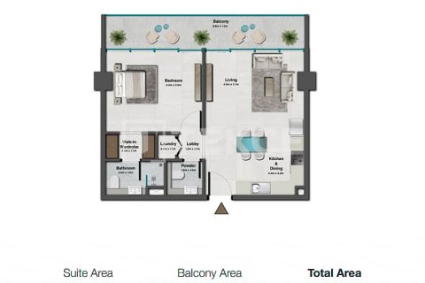 Пәтер Джумейра Вилладж Серкл, Дубай, БАӘ-да 2 жатын бөлмелер, 123 м² № 688444 - фото 18
