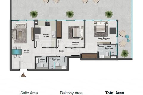 Пәтер Джумейра Вилладж Серкл, Дубай, БАӘ-да 2 жатын бөлмелер, 123 м² № 688444 - фото 20