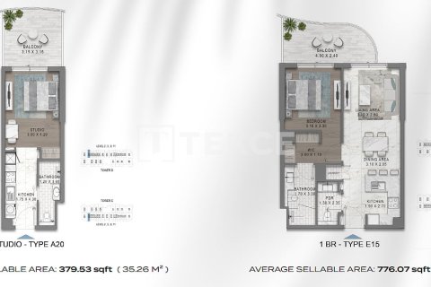 Müüa korter asukohaga Golf City, Dubai, AÜE: 1 magamistoaga, 116 m² Nr 688446 - pilt 24