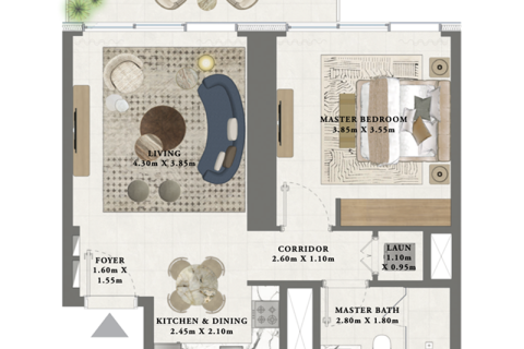 Apartment in Dubai Creek Harbour (The Lagoons), UAE 1 bedroom, 70 sq.m. № 690202 - photo 3