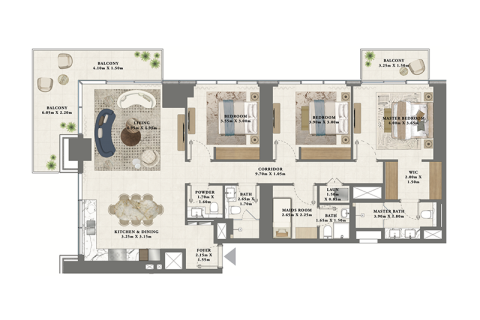 Apartment in Dubai Creek Harbour (The Lagoons), UAE 1 bedroom, 70 sq.m. № 690202 - photo 5