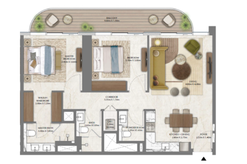 Купити квартиру в DIFC, Дубай, ОАЕ 1 спальня, № 690198 - фото 6