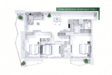 Apartment til salg i Jumeirah Lake Towers, Dubai, UAE 3 soveværelser, 141 kvm № 706567 - foto 15