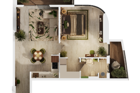 Byt v Dubai Sports City, SAE 1 pokoj, 43 m² Č.: 732673 - fotografie 6