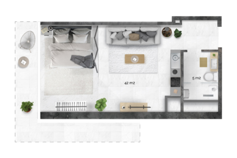 Διαμέρισμα σε Al Reem Island, Abu Dhabi, ΗΑΕ 1 δωμάτιο, 40 τ.μ. Αρ. 732672 - φωτογραφία 10