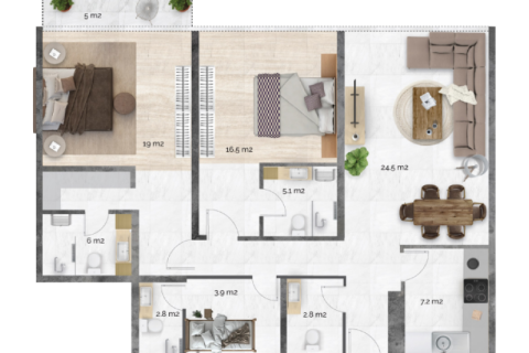 Διαμέρισμα σε Al Reem Island, Abu Dhabi, ΗΑΕ 1 δωμάτιο, 40 τ.μ. Αρ. 732672 - φωτογραφία 8