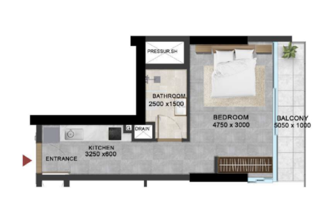 Apartament në Jumeirah Village Circle, Dubai, Emiratet e Bashkuara Arabe 1 dhomë, 31 m2. № 732669 - Foto 5