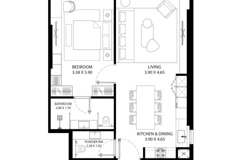 Apartamento en venta en City of Arabia, Dubai, EAU 1 dormitorio, 47 m2 № 732671 - foto 5