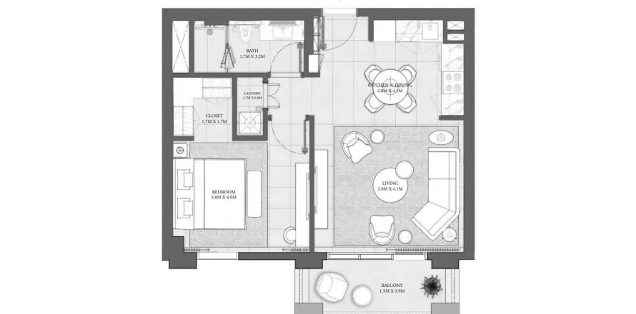 Dubai Creek Harbour (The Lagoons)、Dubai、UAEにあるマンション 1ベッドルーム、64.75 m2 No720697
