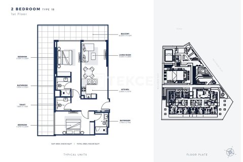 Wohnung zum Verkauf in Dubai, VAE 2 Schlafzimmer, 145 m2 Nr. 686707 - Foto 27