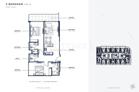 Wohnung zum Verkauf in Dubai, VAE 1 Schlafzimmer, 72 m2 Nr. 686706 - Foto 26