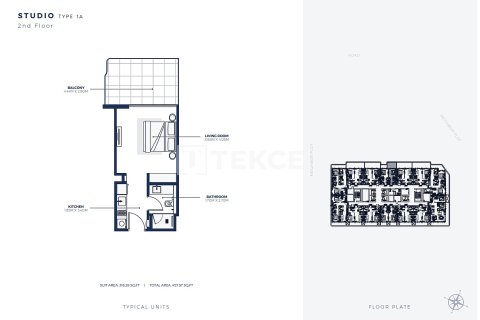 Wohnung zum Verkauf in Dubai, VAE 1 Schlafzimmer, 72 m2 Nr. 686706 - Foto 20