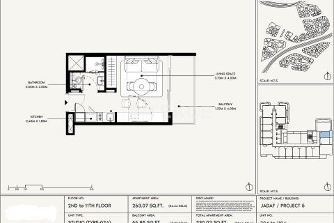 Wohnung zum Verkauf in Dubai, VAE 1 Schlafzimmer, 65 m2 Nr. 686704 - Foto 19