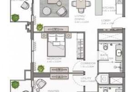Byt v Al Wasl, Dubai, SAE 2 ložnice, 111 m² Č.: 636918 - fotografie 4