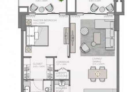 Byt v Al Wasl, Dubai, SAE 1 ložnice, 92 m² Č.: 636919 - fotografie 4